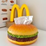 Luxury Hamburger Tissue Box – Extra Large Resin Decorative Tissue Holder