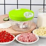 Large Capacity Manual Vegetable Chopper | Pull String Food & Onion Chopper