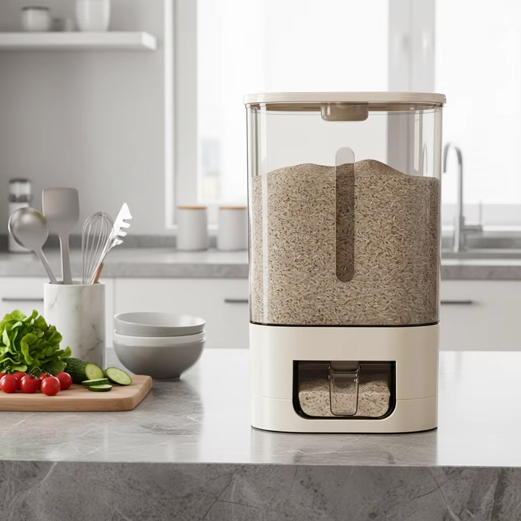 WANUO New 11.5KG Capacity Rice Dispenser - Image 4