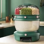Rotating grain and cereal sorting storage box, large capacity, multi-functional household