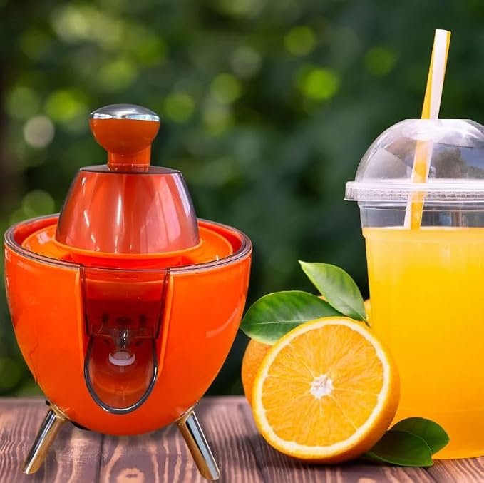 300W Electric Citrus Juicer Automatic Orange & Lemon Squeezer with 2 Cones