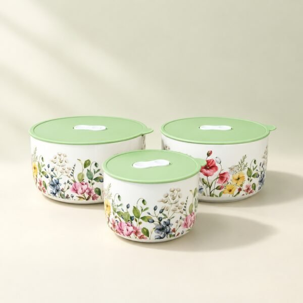 Pastel Floral Ceramic Storage